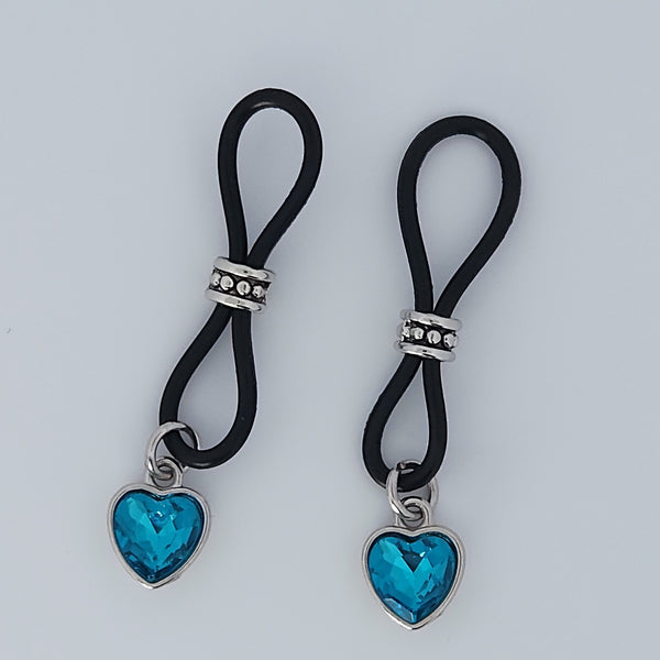 Azure Heart Nipple Nooses - Valentines Day Lover Perfect Gift - Gear For The Bold
