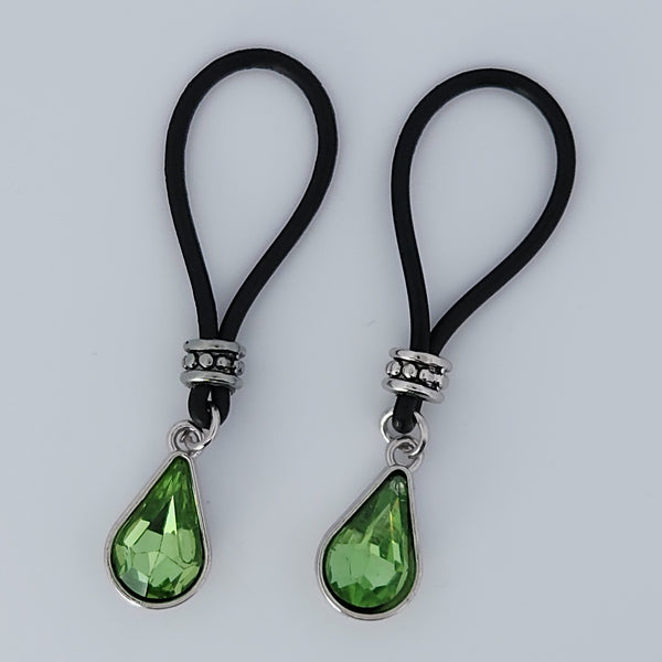 Bright Green Tear Drops Nipple Nooses - Gear For The Bold