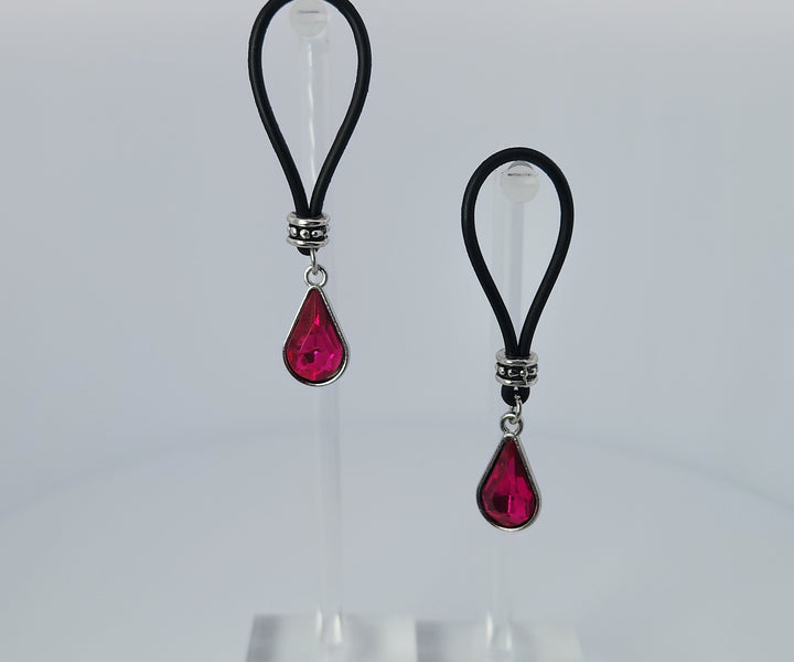 Magenta Tear Drop Nipple Nooses - Gear For The Bold