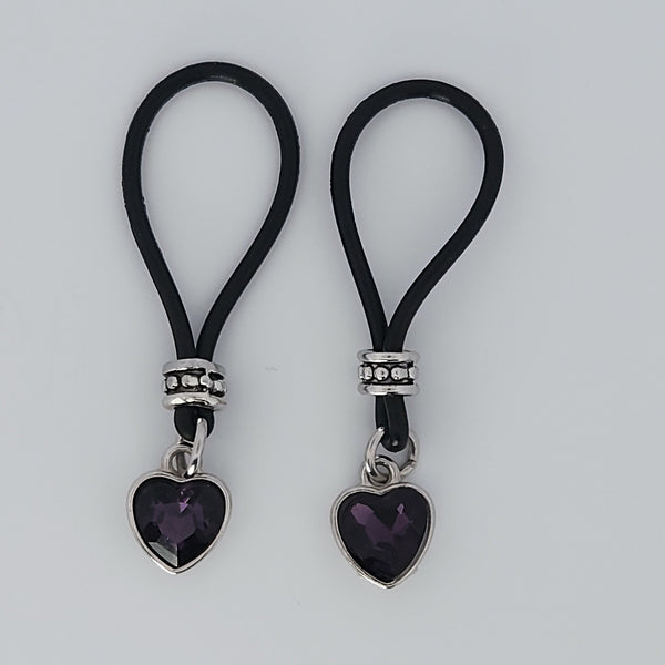 Purple Rain Heart Nipple Nooses - Valentines Day Lover Perfect Gift - Gear For The Bold