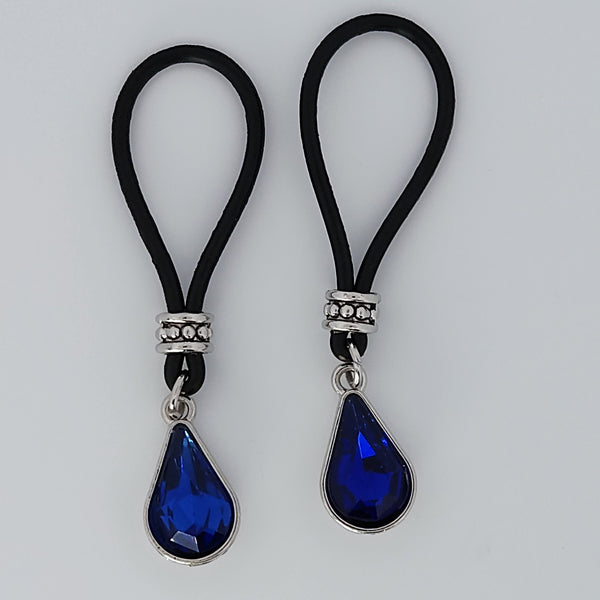 Royal Blue Tear Drop Nipple Nooses - Gear For The Bold