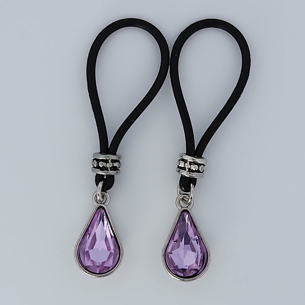 Violet Tear Drop Nipple Nooses - Gear For The Bold
