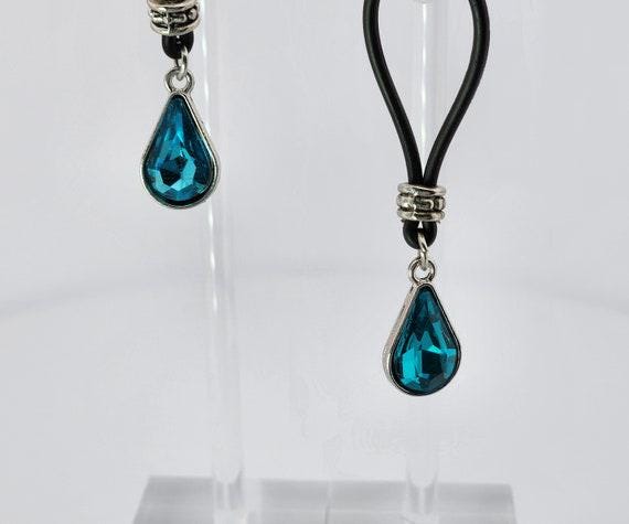 Aqua Blue Tear Drop Nipple Nooses | Gear For The Bold