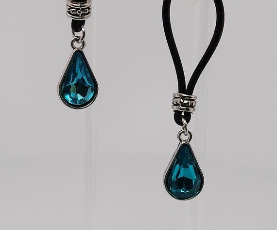 Aqua Blue Tear Drop Nipple Nooses | Gear For The Bold
