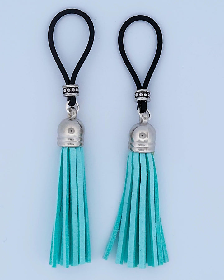 Arctic Leather Blue Flogger Tassels | Gear For The Bold