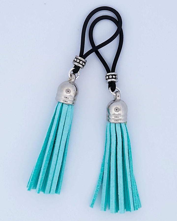 Arctic Leather Blue Flogger Tassels | Gear For The Bold