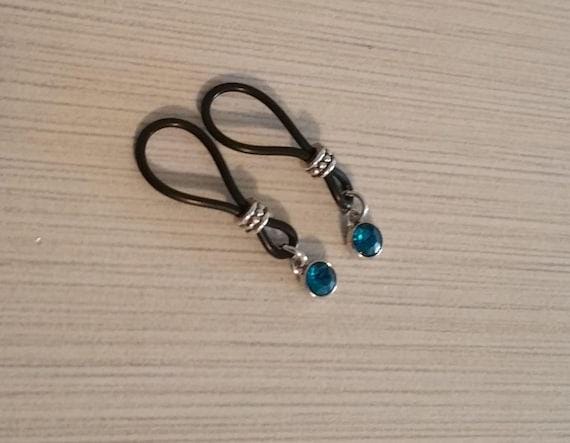 Blazing Blue Nipple Nooses - Adjustable Loop / Non Piercing Nipple Ring Jewelry - Gear For The Bold