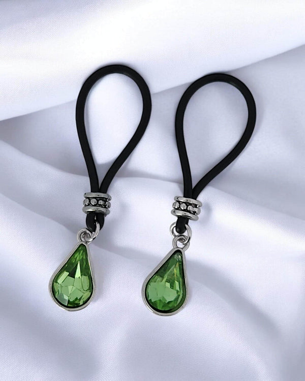 Bright Green Tear Drops Nipple Nooses | Gear For The Bold