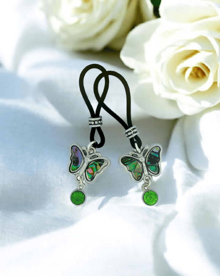 Butterfly with Green Jewel Nipple Nooses | Gear For The Bold