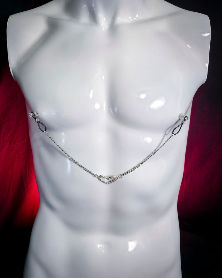 Chain Heart Connection Nipple Nooses | Gear For The Bold