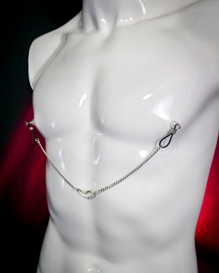 Chain Heart Connection Nipple Nooses | Gear For The Bold