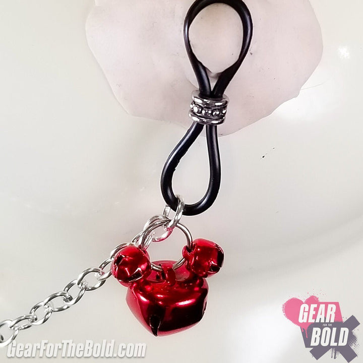 Chained Cherry Triple Bell - 10" Chain - Nipple Nooses | Gear For The Bold