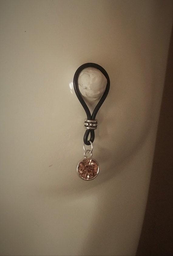 Champagne Colored Medium Round Nipple Nooses - Adjustable Loop / Non Piercing Nipple Ring Jewelry - Gear For The Bold