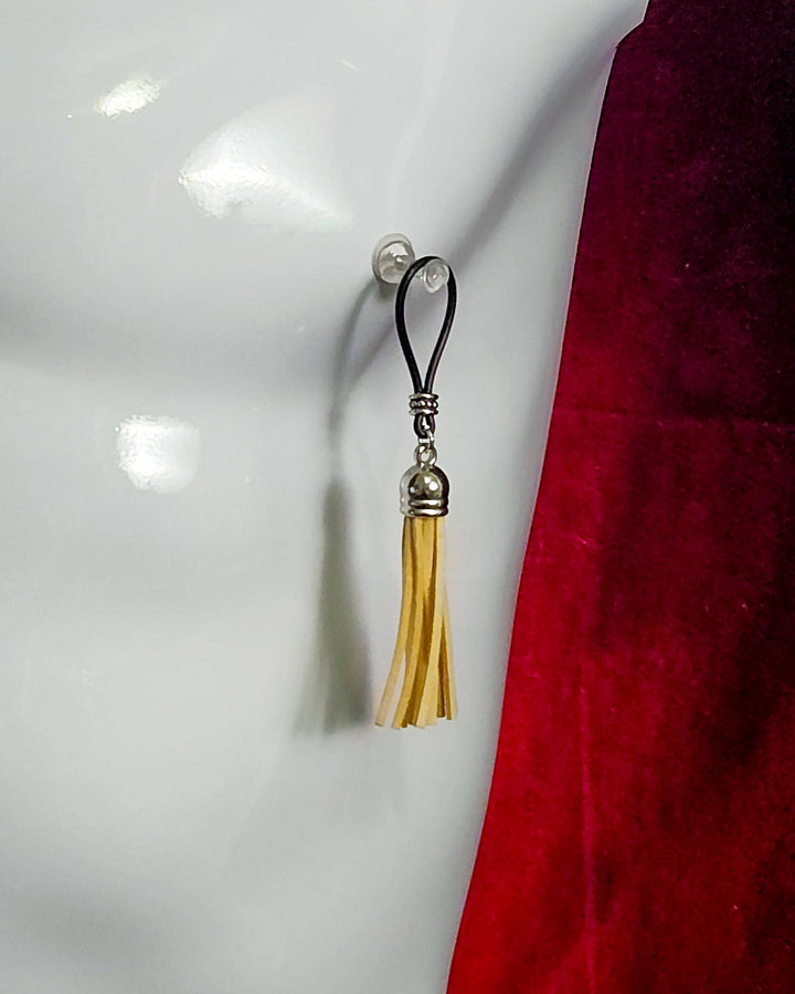 Cream Leather Flogger Tassel | Gear For The Bold