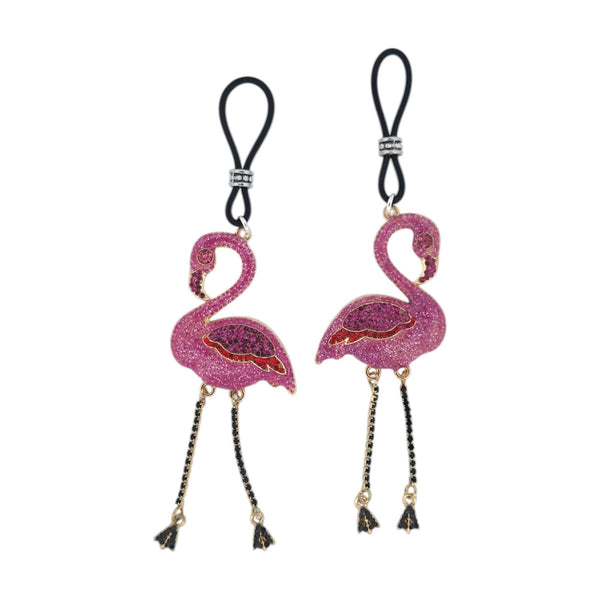 Dazzling Pink Flamingos Dangle Nipple Nooses | Gear For The Bold