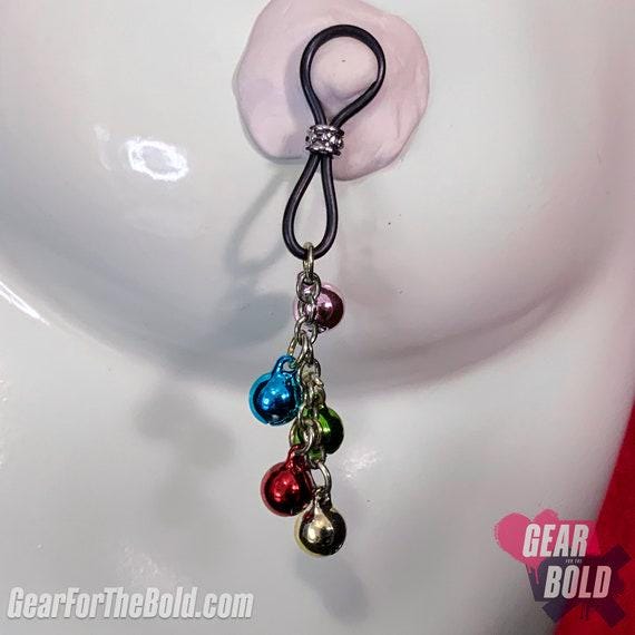 Dreaming of Colorful Holiday Nipple Nooses - Adjustable Loop / Non Piercing Nipple Ring Jewelry - Gear For The Bold