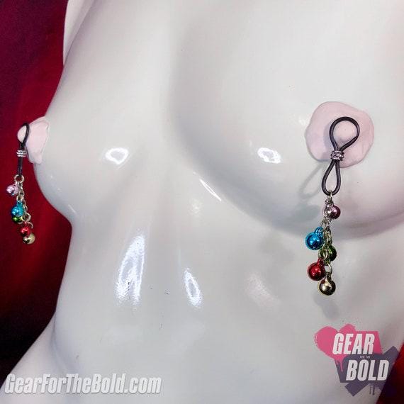 Dreaming of Colorful Holiday Nipple Nooses - Adjustable Loop / Non Piercing Nipple Ring Jewelry - Gear For The Bold