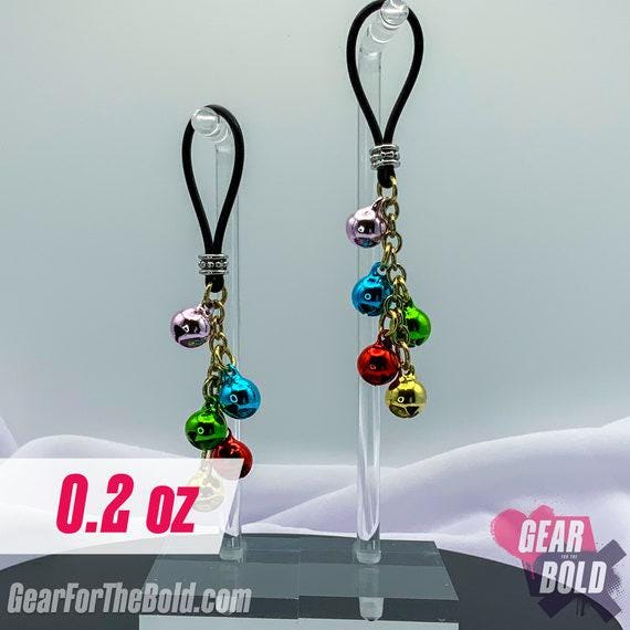 Dreaming of Colorful Holiday Nipple Nooses - Adjustable Loop / Non Piercing Nipple Ring Jewelry - Gear For The Bold