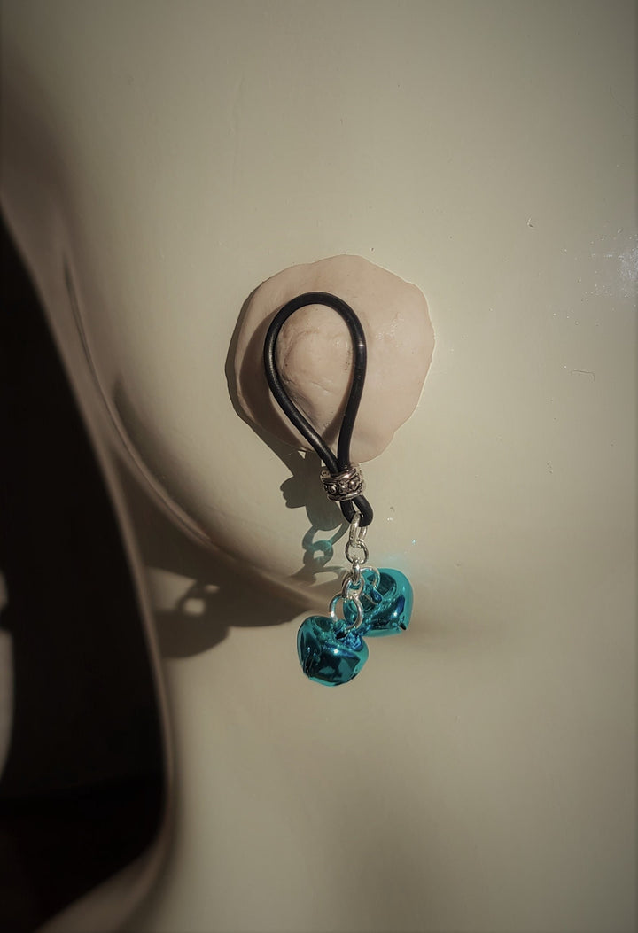 Electric Blue Bell Nipple Nooses - Adjustable Loop / Non Piercing Nipple Ring Jewelry - Gear For The Bold