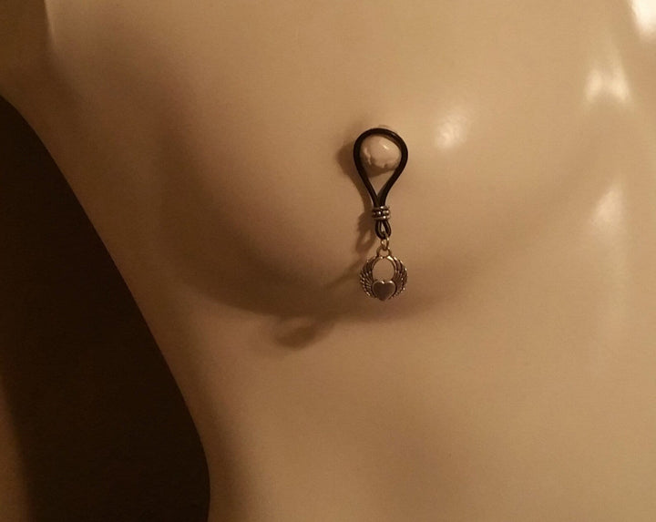 Freedom Love Wing Nipple Nooses - Adjustable Loop / Non Piercing Nipple Ring Jewelry - Gear For The Bold