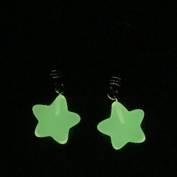Glow - In - The - Dark Peach Stars Nipple Nooses | Gear For The Bold