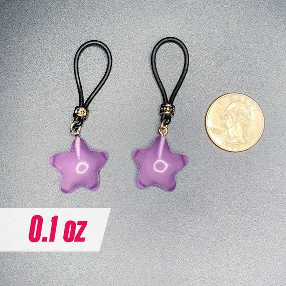 Glow - In - The - Dark Purple Stars Nipple Nooses | Gear For The Bold
