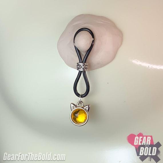 Hey Kitty Sunshine Nipple Nooses - Adjustable Loop / Non Piercing Nipple Ring Jewelry - Gear For The Bold