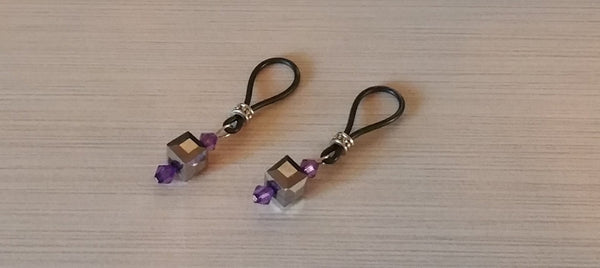 Royal Purple Cubist Nipple Nooses - GearfortheBold - Artistic