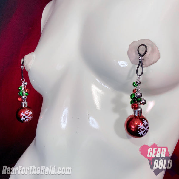 Feelin' Festive Bells and Baubles Nipple Nooses - GearfortheBold - Holidays