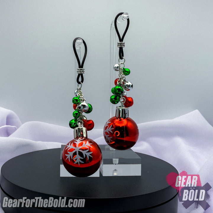 Feelin' Festive Bells and Baubles Nipple Nooses - GearfortheBold - Holidays