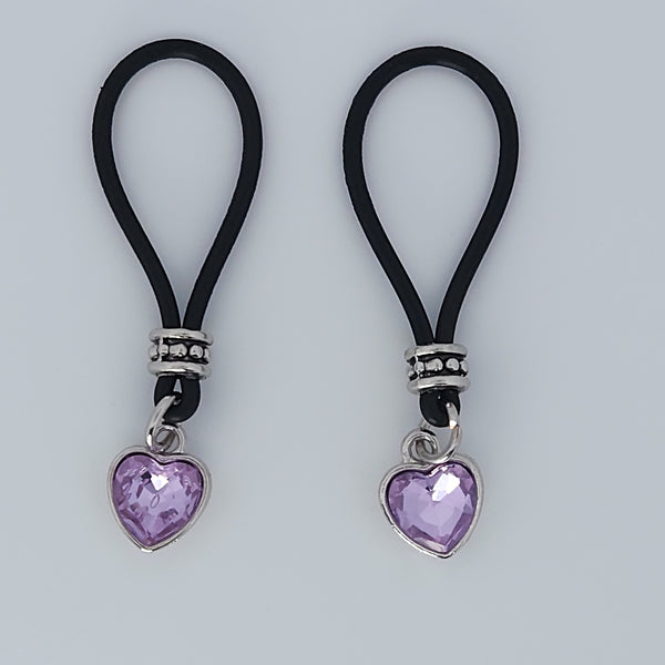 Lavender Haze Heart Nipple Nooses - Valentines Day Lover Perfect Gift - GearfortheBold - Valentines Day