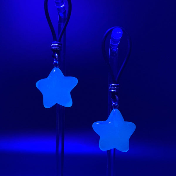 Glow-In-The-Dark White Stars Nipple Nooses - GearfortheBold - Moon & Stars