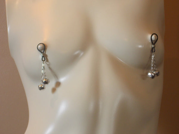 Jingle, Jangle, Jiggle Bell Nipple Nooses - Adjustable Loop / Non Piercing Nipple Ring Jewelry - Gear For The Bold