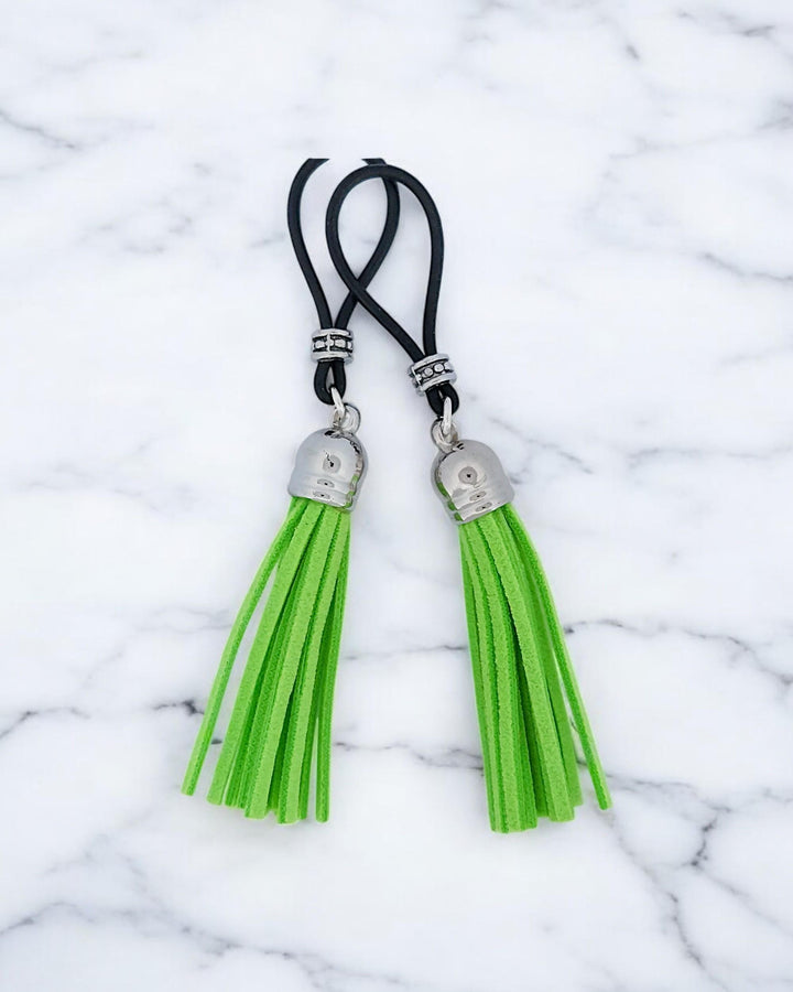 Lime Green Leather Flogger Tassel | Gear For The Bold