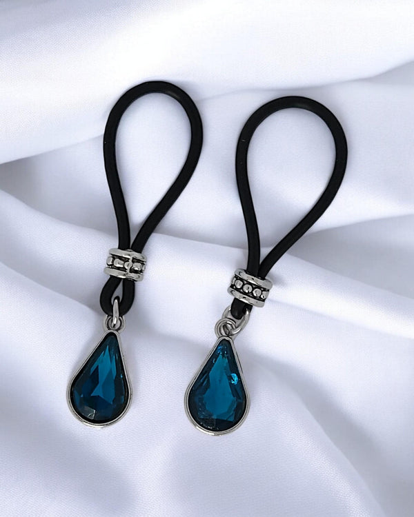 London Blue Teardrop Nipple Nooses | Gear For The Bold