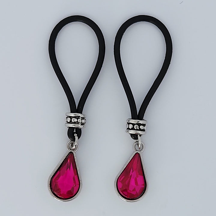 Magenta Tear Drop Nipple Nooses | Gear For The Bold