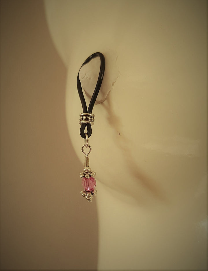 Pretty Petite Pink Nipple Nooses - Adjustable Loop / Non Piercing Nipple Ring Jewelry - Gear For The Bold