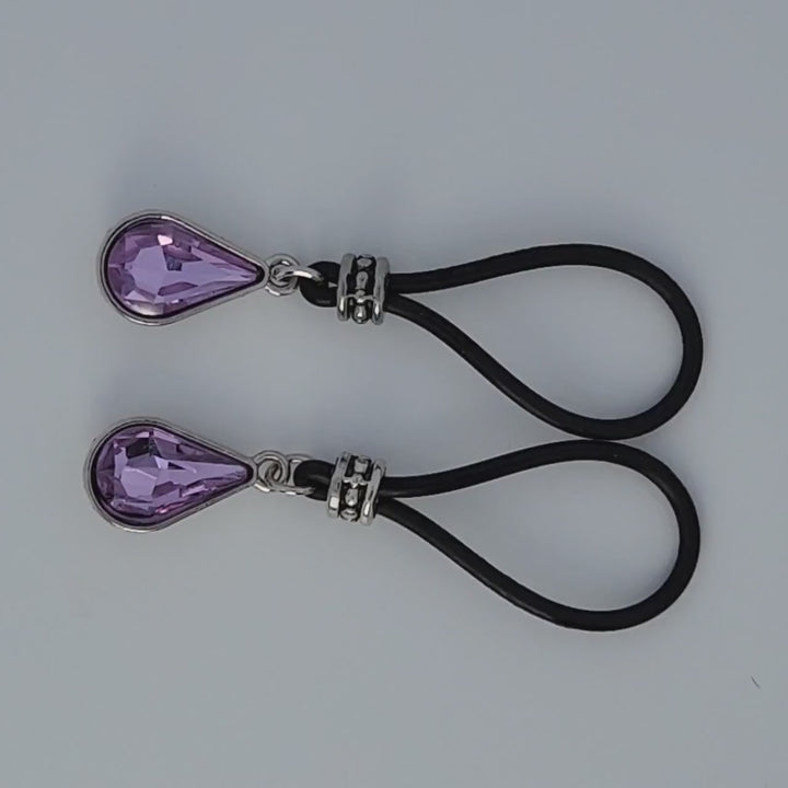 Violet Tear Drop Nipple Nooses