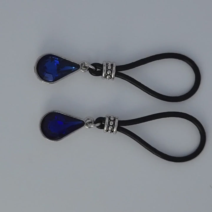 Royal Blue Tear Drop Nipple Nooses