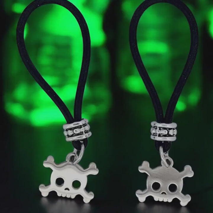 Warning: Poison - Skull & Bones Nipple Nooses -  Gear For The Bold.