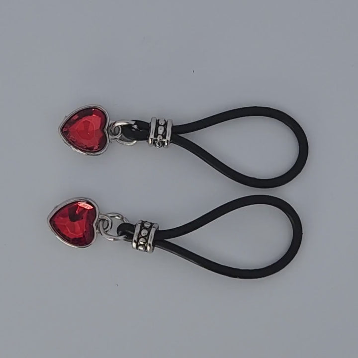 Red Hot Heart Nipple Nooses - Valentines Day Lover Perfect Gift