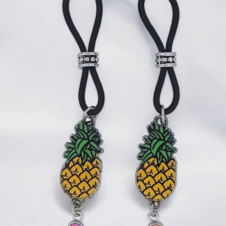 Pineapple Dazzle Nipple Nooses -  Gear For The Bold.