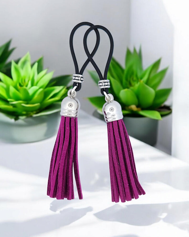 Red Wine Leather Flogger Tassel | Gear For The Bold