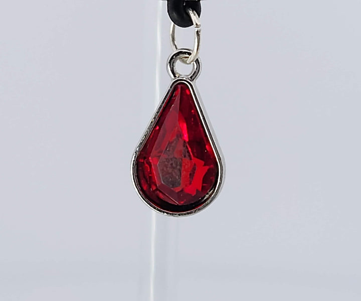 Royal Ruby Tear Drop Nipple Nooses - Adjustable Loop / Non Piercing Nipple Ring Jewelry - Gear For The Bold