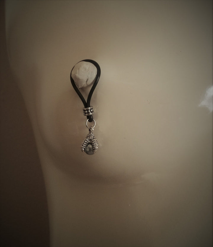 Silver Ball and Claw Nipple Nooses - Adjustable Loop / Non Piercing Nipple Ring Jewelry - Gear For The Bold