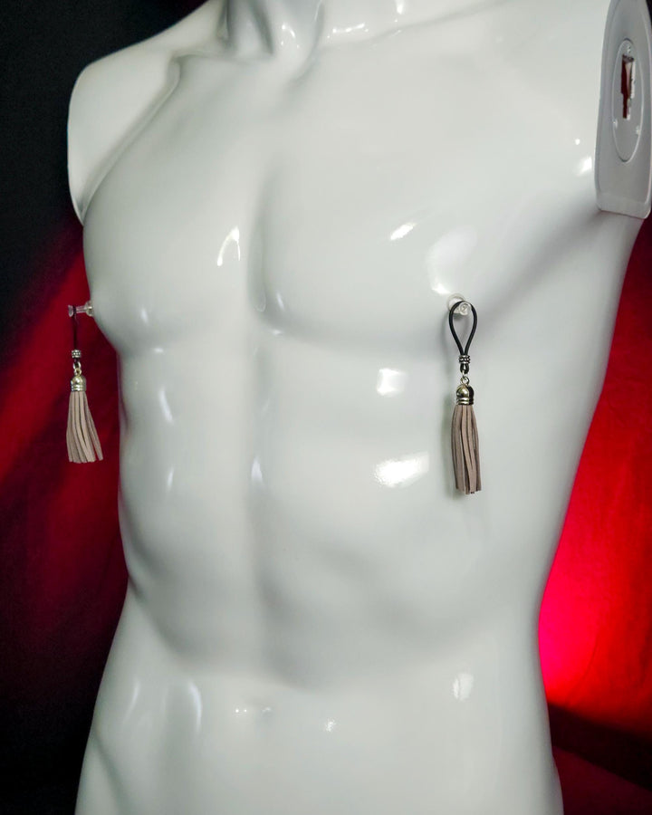 Silver Leather Flogger Tassel | Gear For The Bold