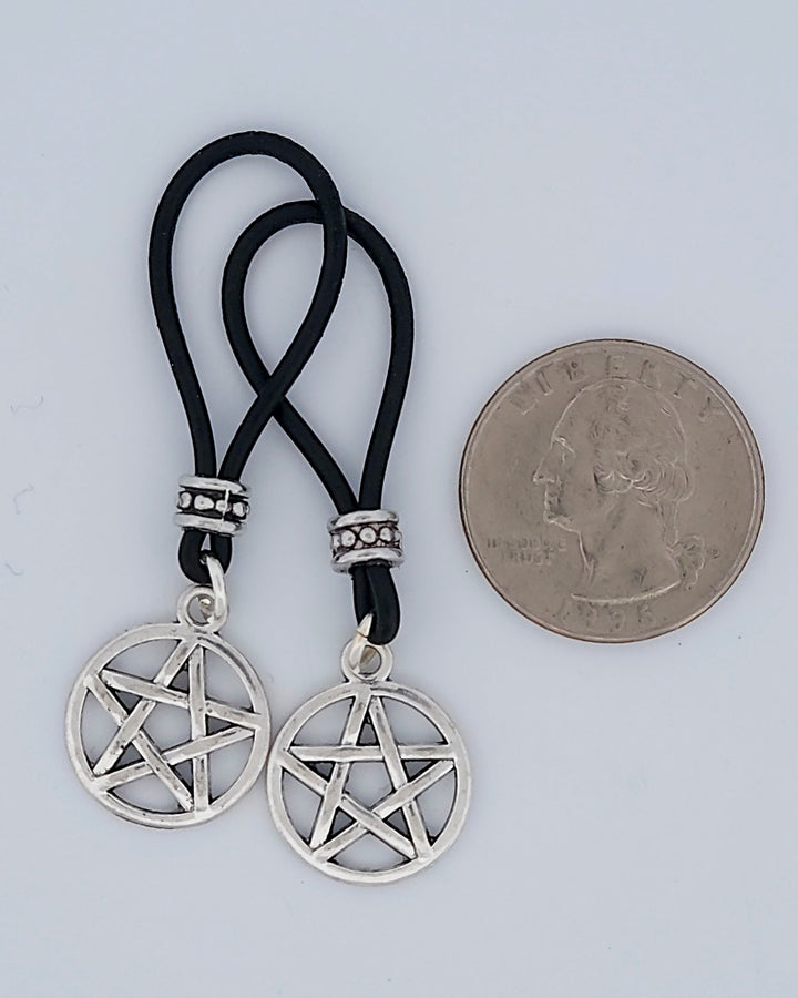 Silver Pentagram Nipple Nooses | Gear For The Bold