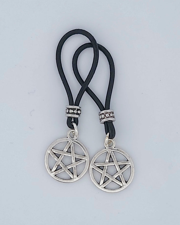 Silver Pentagram Nipple Nooses | Gear For The Bold