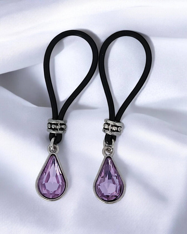 Violet Tear Drop Nipple Nooses | Gear For The Bold