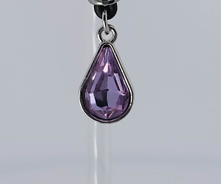 Violet Tear Drop Nipple Nooses - Adjustable Loop / Non Piercing Nipple Ring Jewelry - Gear For The Bold